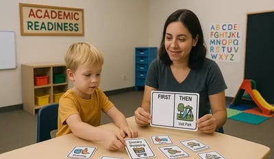 First/Then Cards: Empowering Transitions for Autistic Children